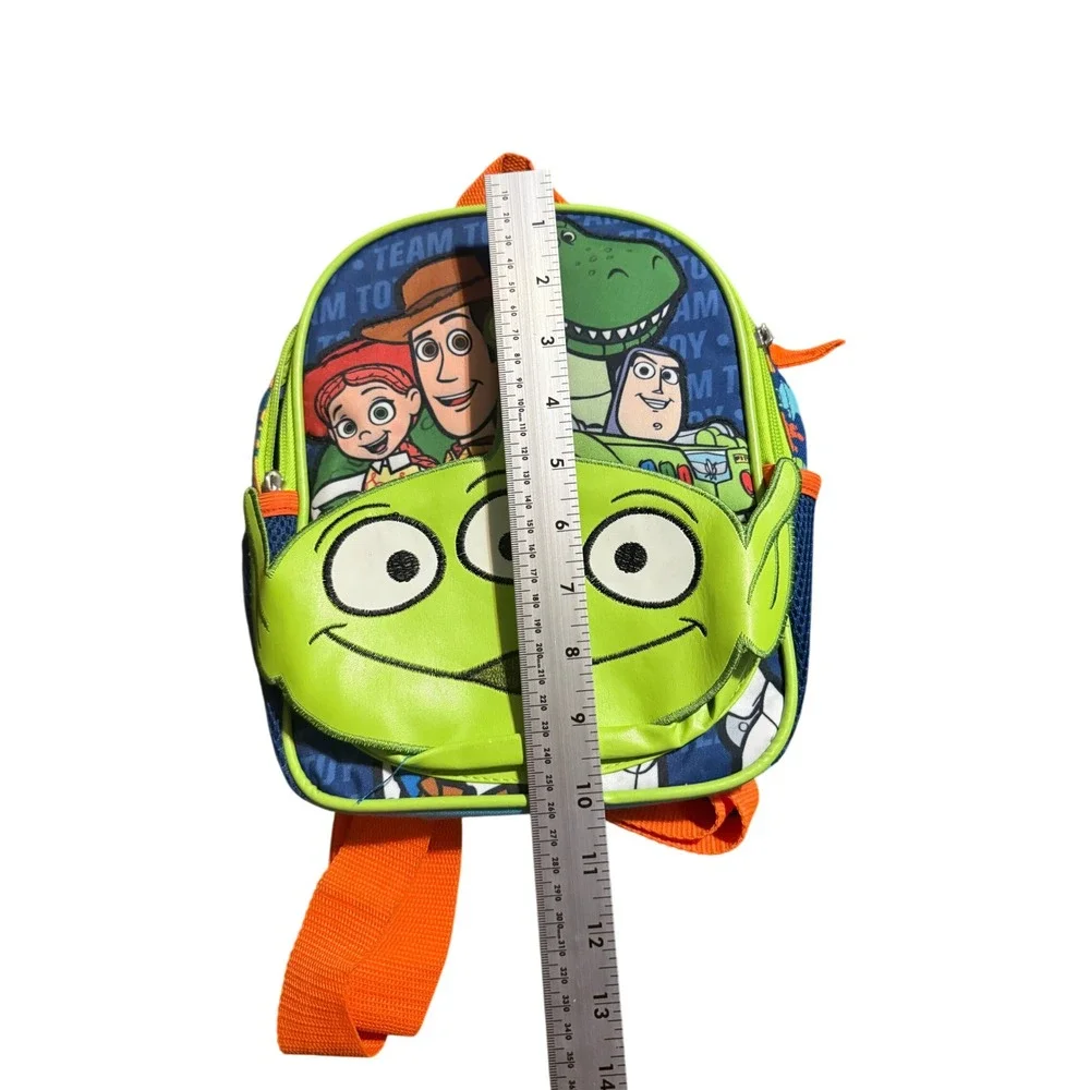 Disney Toy Story Mini Backpack Toddler Kids Blue Green Alien 2023 10 Inch
